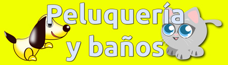 Banner de la sección de peluquería y baño de la clínica.